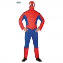 Costume Carnevale da Spiderman Vestito Uomo Spider Man Muscoloso M/L