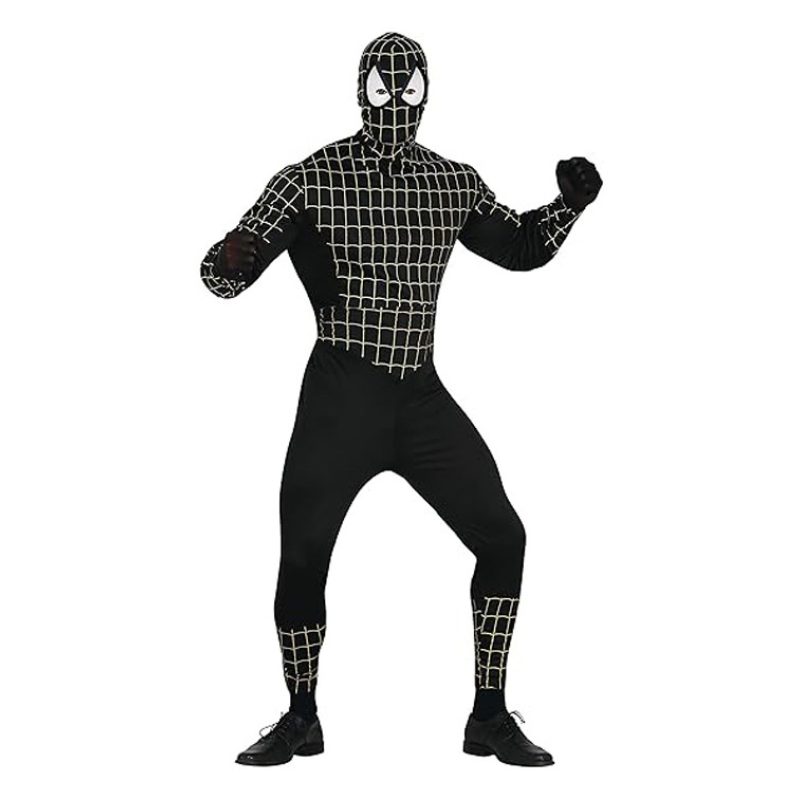 Rubie's Costume Carnevale da Spiderman nero Vestito Uomo ragno adul...