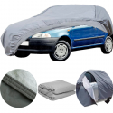 Telo copri auto copriauto felpato impermeabile con zip per fiat Punto I serie