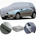 Telo copri auto copriauto felpato impermeabile con zip per fiat Grande Punto