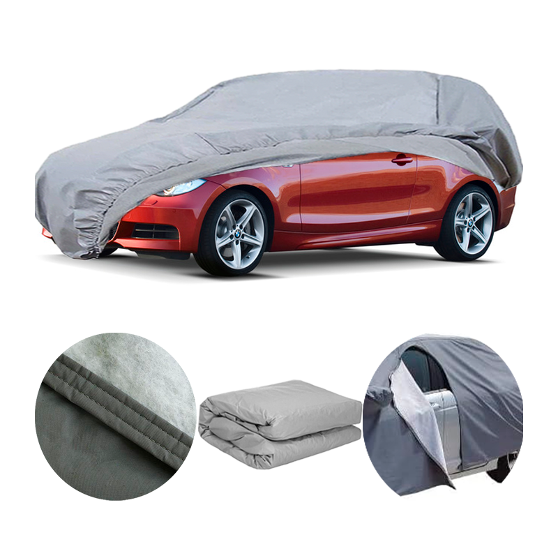 Telo copri auto copriauto felpato impermeabile con zip lato guida per BMW serie 1 E82