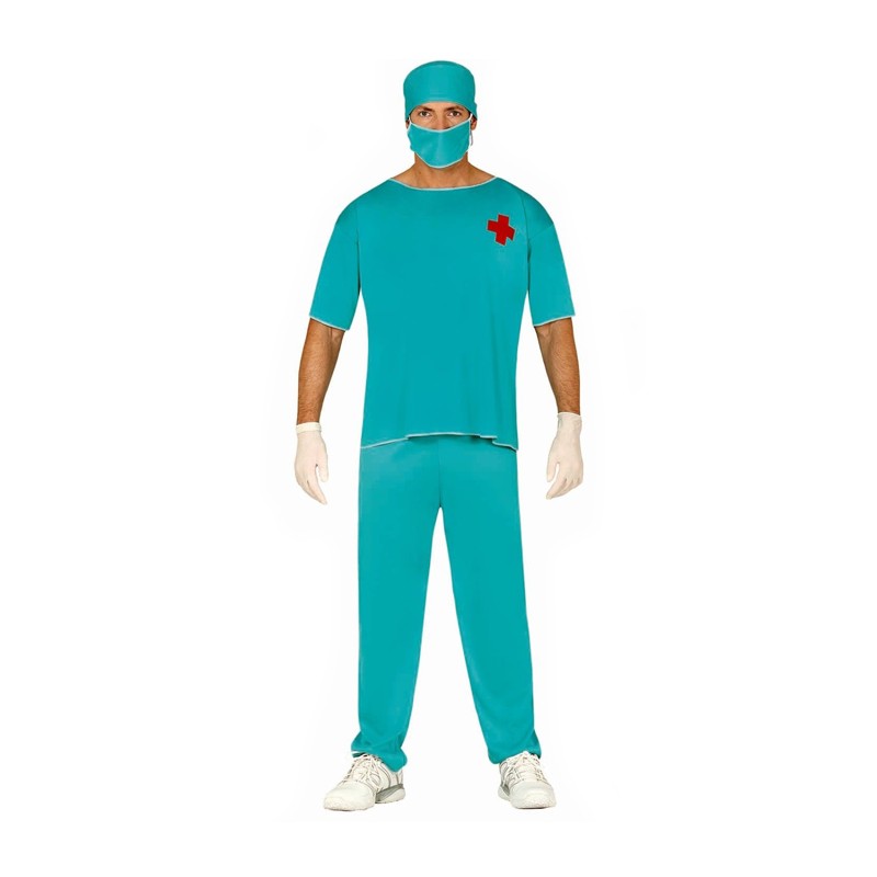 Costume da chirurgo uomo Vestito Carnevale da medico surgeon dottore M/L