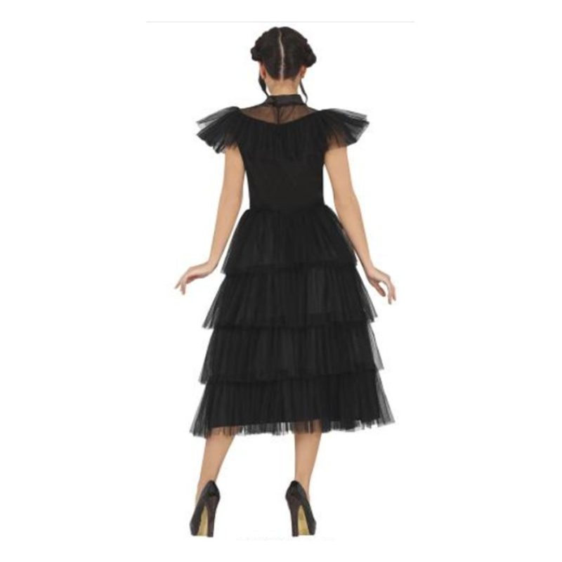 Guirca Costume da Mercoledì Addams vestito ragazza 14-16 anni hallo...