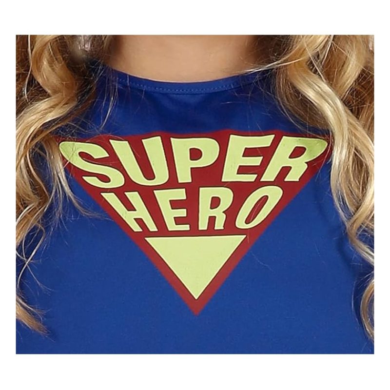 Guirca Costume da Super Girl eroina carnevale vestito per ragazza 1...