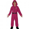 Costume di carnevale Squid Game guardia Halloween per ragazzi 14-16 anni