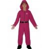 Guirca Costume di carnevale Squid Game guardia Halloween per ragazz...