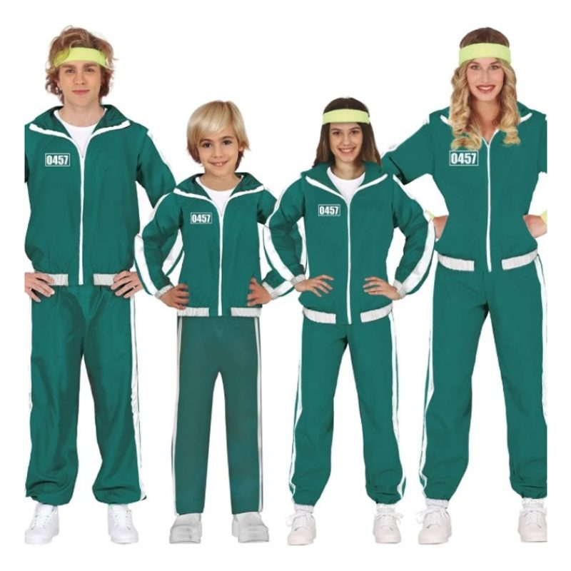 Guirca Fiestas Guirca Costume Verde Squid Game Giocatore Carnevale ...