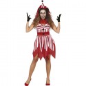 Costume da pagliaccio assassino clown killer carnevale Halloween donna Horror