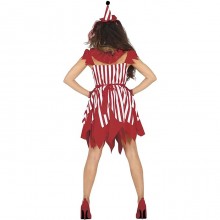 Costume da pagliaccio assassino clown killer carnevale Halloween donna Horror