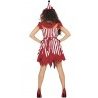 Guirca Costume da pagliaccio assassino clown killer carnevale Hallo...