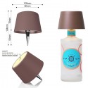 Lampada led con tappo per bottiglie di vino ricaricabile USB touch 3 luminosità