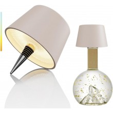 Lampada led con tappo per bottiglie di vino ricaricabile USB touch 3 luminosità