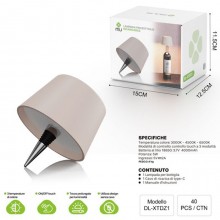 Lampada led con tappo per bottiglie di vino ricaricabile USB touch 3 luminosità
