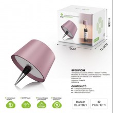 Lampada led con tappo per bottiglie di vino ricaricabile USB touch 3 luminosità