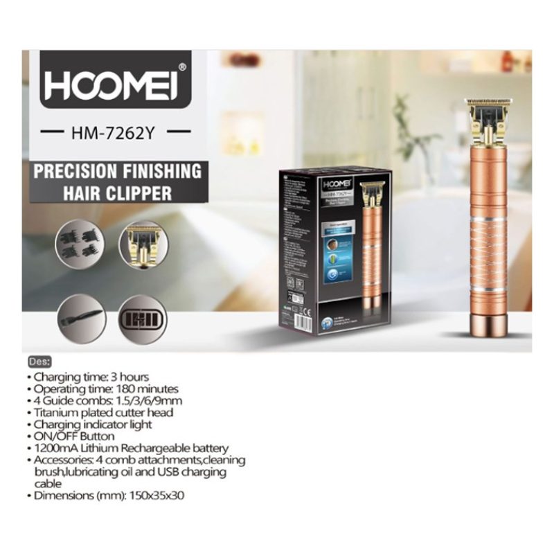 HOOMEI Tagliacapelli professionale regola barba rasoio elettrico re...
