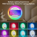 Mini lampada LED RGB LCD Ricarica wireless bluetooth speaker ricaricabile radio