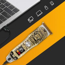 Taglia capelli professionale regola barba rasoio oro elettrico retro display