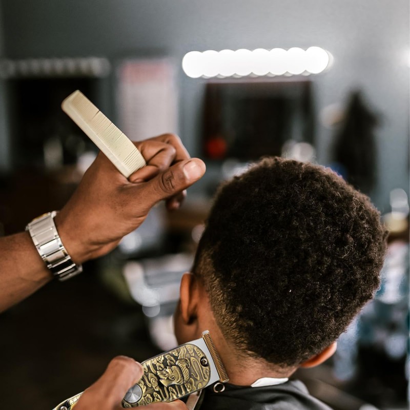 HOOMEI Taglia capelli professionale regola barba rasoio oro elettri...