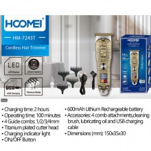 Taglia capelli professionale regola barba rasoio oro elettrico retro display