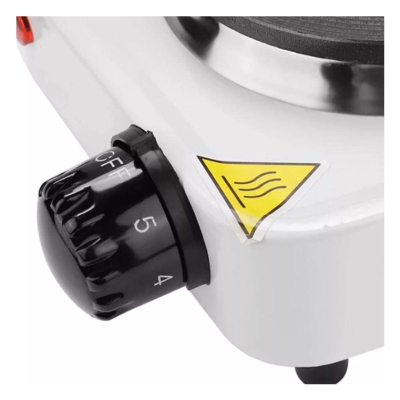 HOOMEI Mini Fornello Elettrico 500W Campeggio Singolo Piastra 100mm...