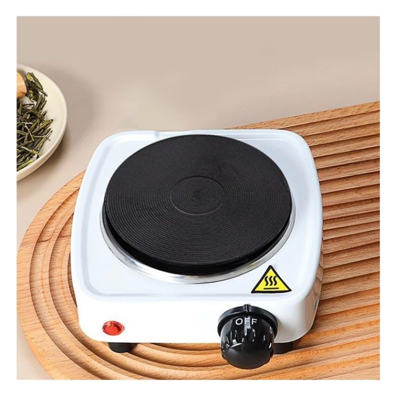 HOOMEI Mini Fornello Elettrico 500W Campeggio Singolo Piastra 100mm...