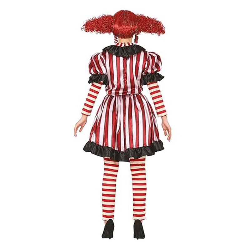 Guirca Costume da pagliaccio assassino clown killer donna carnevale...