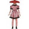 Guirca Costume da pagliaccio assassino clown killer donna carnevale...