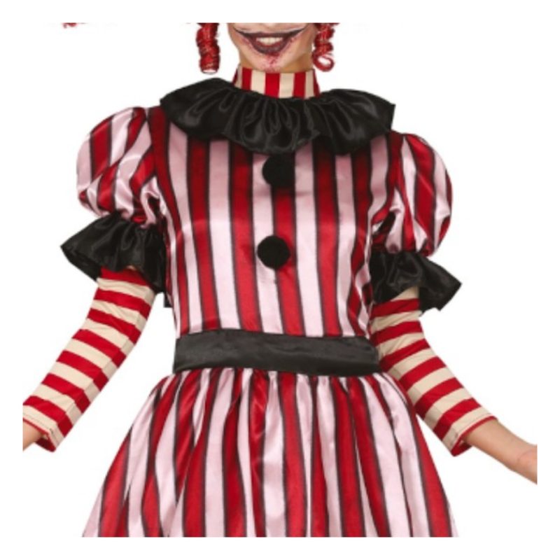 Guirca Costume da pagliaccio assassino clown killer donna carnevale...