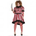 Costume da pagliaccio assassino clown killer donna carnevale Halloween Horror