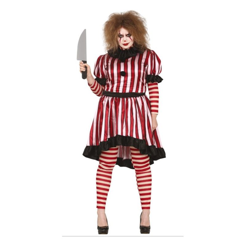 Guirca Costume da pagliaccio assassino clown killer donna carnevale...