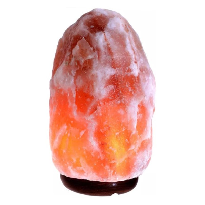AD Trend Lampada di sale rosa dell'Himalaya 1-2 Kg con base in legn...