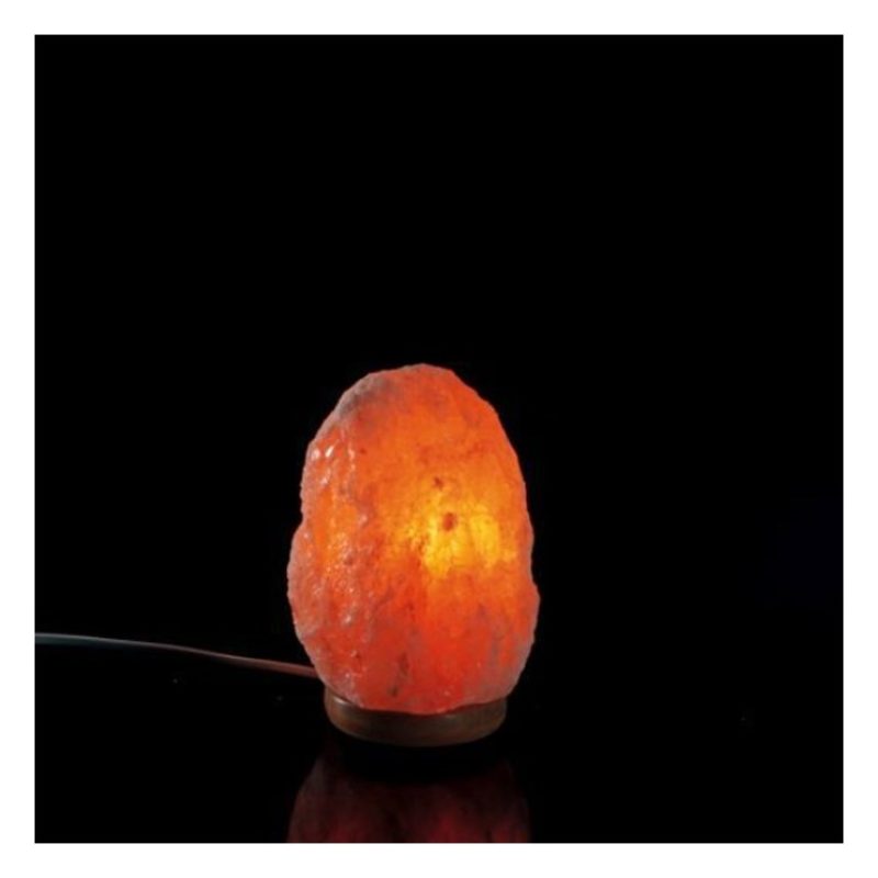 AD Trend Lampada di sale rosa dell'Himalaya 1-2 Kg con base in legn...