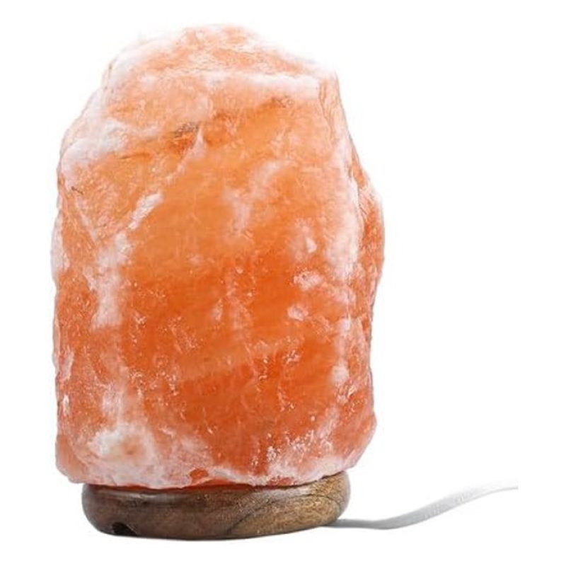 AD Trend Lampada di sale rosa dell'Himalaya 1-2 Kg con base in legn...