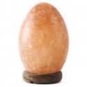 Lampada di sale rosa dell'Himalaya 3.2 Kg con base in legno forma ovale