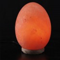 Lampada di sale rosa dell'Himalaya 3.2 Kg con base in legno forma ovale