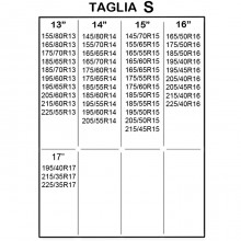 Calze da Neve, Taglia S, Omologate Italia EN 16662-1 Montaggio rapido,Taglia S
