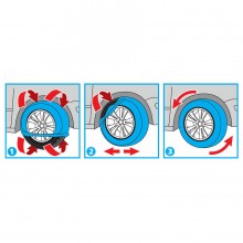 Calze da Neve, Taglia XL, Omologate Italia EN 16662-1 Montaggio rapido,Taglia XL