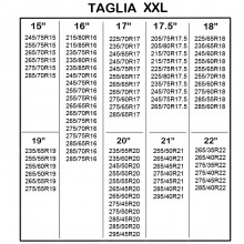 Calze da Neve, Tg XXL, Omologate Italia EN 16662-1 Montaggio rapido,Taglia XXL