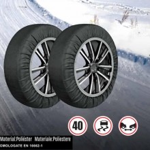 Calze da Neve, Tg XXL, Omologate Italia EN 16662-1 Montaggio rapido,Taglia XXL