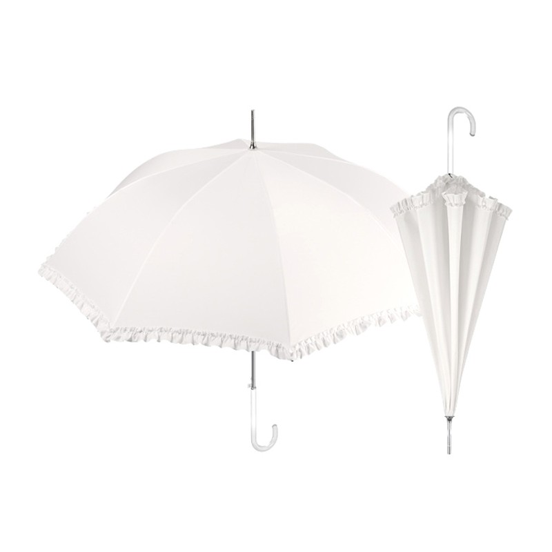 Ombrello bianco matrimonio cerimonia sposa elegante 2 PZ decorazioni compleanno