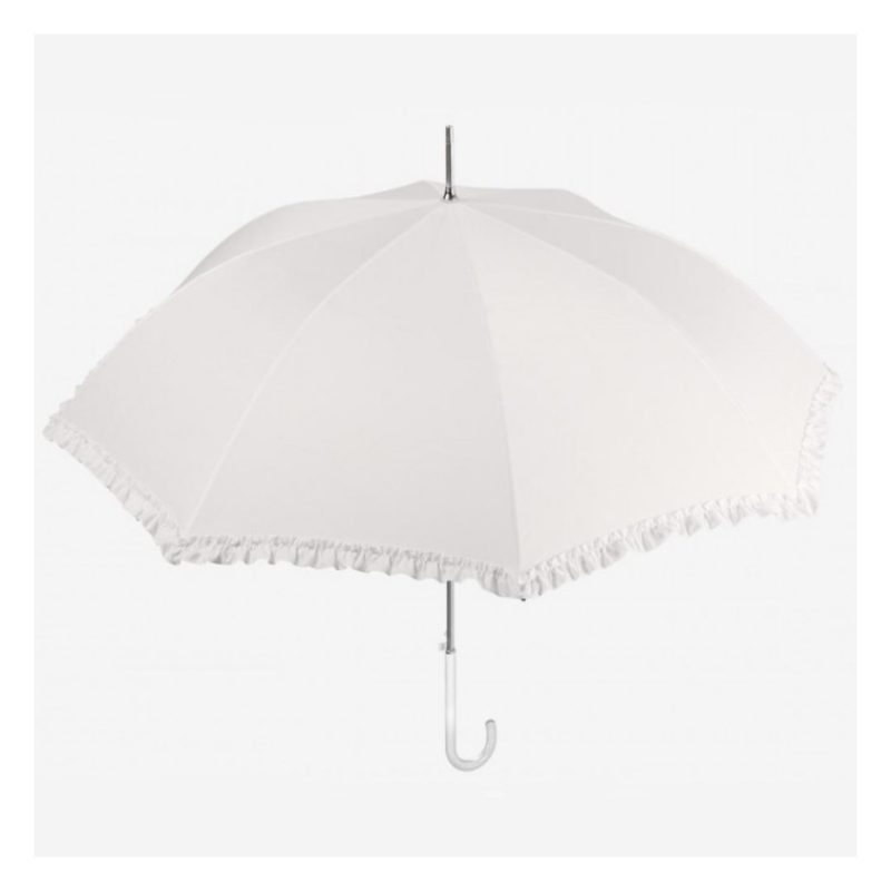 Ombrello bianco matrimonio cerimonia sposa elegante 2 PZ decorazion...