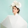 Ombrello bianco matrimonio cerimonia sposa elegante 2 PZ decorazion...