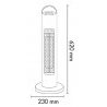 HOOMEI Stufa Elettrica al carbonio Oscillante 600W Temperatura Rego...
