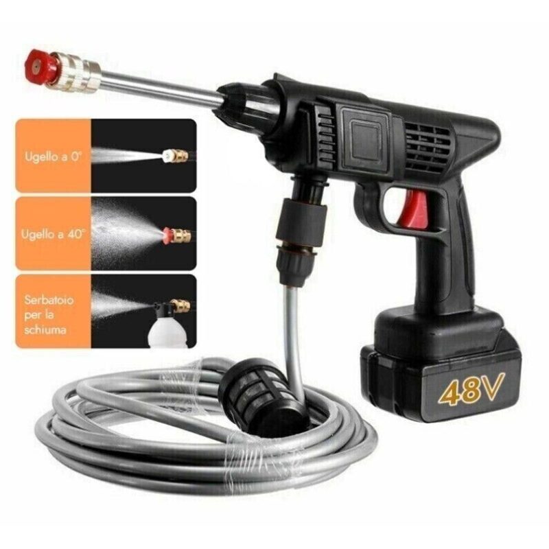 Aorlis Lancia idropulitrice lavaggio a pressione senza fili 48V a b...
