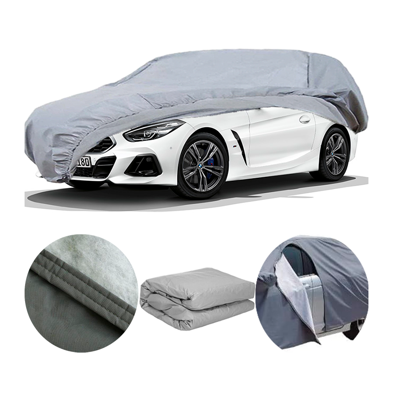 Telo copri auto copriauto felpato impermeabile con zip per BMW Z4 Roadstar
