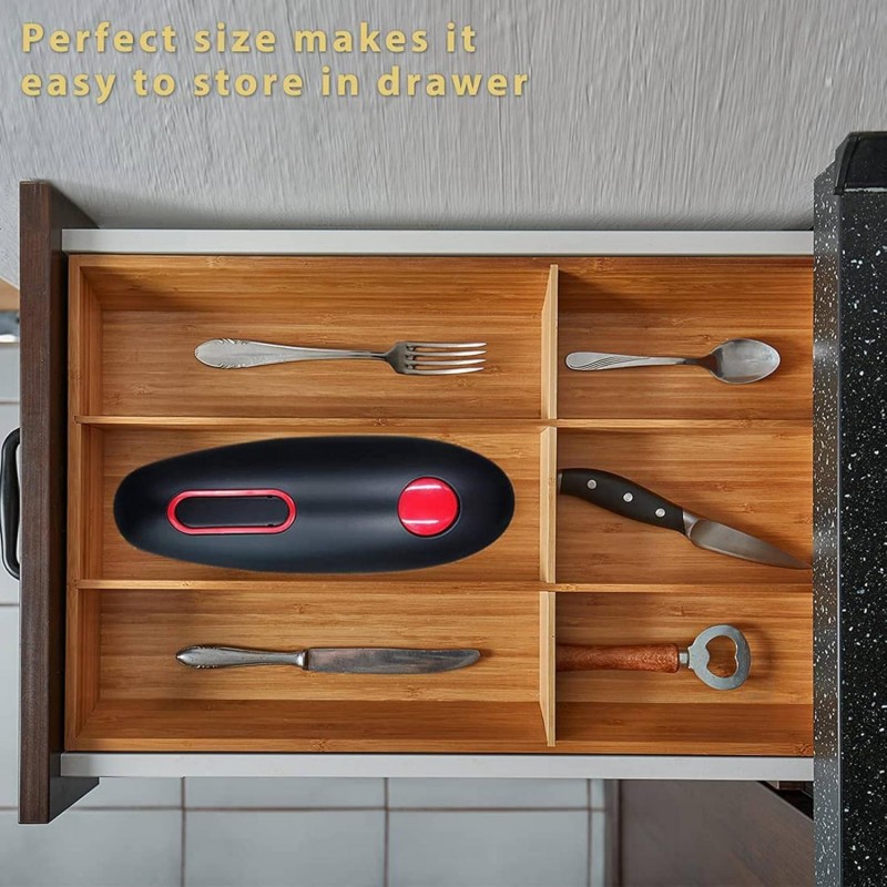 HOOMEI Apriscatole Elettrico Apri Barattolo da Cucina Automatico Ap...