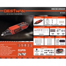 Kit mini trapano 211 pezzi smerigliatrice rotante 240W fresa utensile rotativo