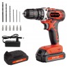 DESTMAN Trapano Avvitatore a doppia Batteria a litio 20V 1500mah ma...
