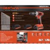DESTMAN Trapano Avvitatore a doppia Batteria a litio 20V 1500mah ma...