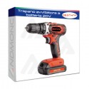 Trapano Avvitatore a doppia Batteria a litio 20V 1500mah mandrino + accessori